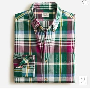 J. Crew Indian Madras shirt. Size L. NWT